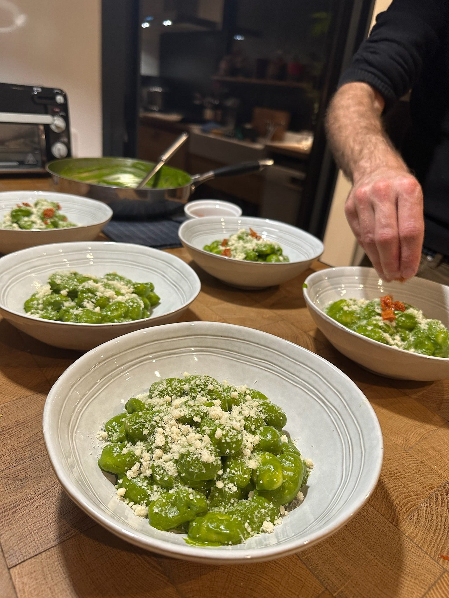 Nuances de Basilic sur Gnocchi Fondants